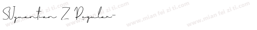 SJyuantian Z Regular字体转换